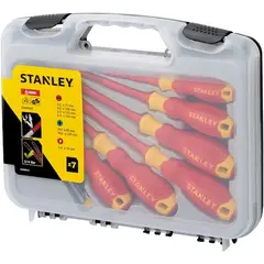 STANLEY - Desarmadores Dieléctricos y Probador de Voltaje Juego de 7 Piezas