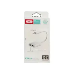 XO SIMPLE IS BEAUTY - Adaptador audio y carga dual xo-nb172b lightning lightning audio 35mm