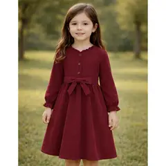 GENERICO - Vestido Vino Baby Corduroy