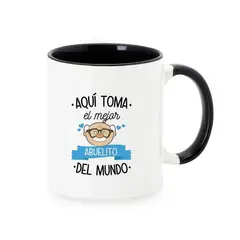 GENERICO - Taza Mug 11oz AQUI TOMA EL MEJOR ABUELO - NEGRO