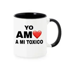 GENERICO - Taza Mug 11oz YO AMO A MI TOXICO - NEGRO
