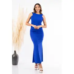 GENERICO - Vestido Largo Aurora Color Vino Estacion 108