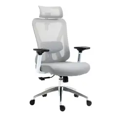 GENERICO - SILLON PRESIDENCIAL NORDIC PRO GRIS CON BLANCO