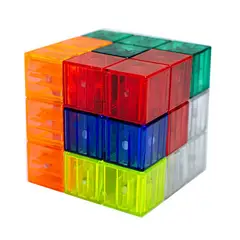 YJ - Cubo Soma Magnetico Transparente Multicolor