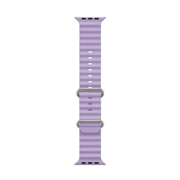 Correa Iwatch Corrugada 42 44 45 49mm - color Lila