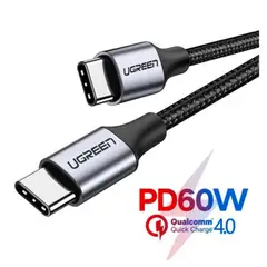 UGREEN - Cable Cargador US261 USB-C to USB-C Carga Rapida 60w