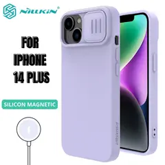 NILLKIN - Case Silicone Purple - iPhone 14 Plus (MagSafe)