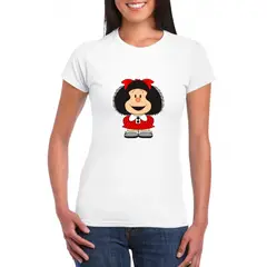 GENERICO - Polo mujer Mafalda - Nathalie Love It - Blanco