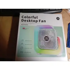 GENERICO - Ventilador con bateria recargable COLORFUL DESKTOP FAN