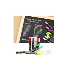 GENERICO - Plumones neón caja de 8 colores diferentes