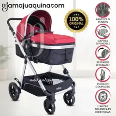 EBABY - Coche Moisés Travel System de Lujo «GRAND IBIZA» Borgoña