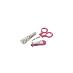 NUBY - Corta uñas set bebés 0m+ - Coral