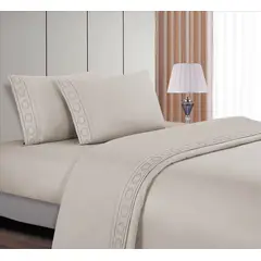 CASATEX - JUEGO DE SABANAS 1,5 PLZ 100% ALGODÓN CON BORDADO