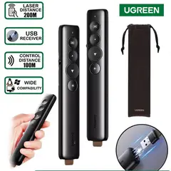 UGREEN - Puntero Presentador de Diapositivas 100m USB laser forro