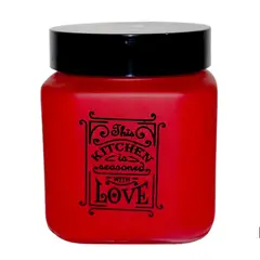 GENERICO - Frascos de Vidrio KITCHEN LOVE 600 ml - HEREVIN