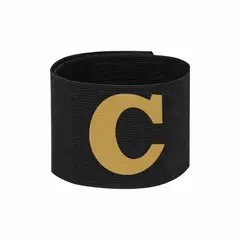 GENERICO - Banda Cinta de Capitán Líder Fútbol para Jóvenes Negro