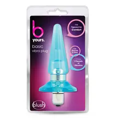BLUSH - Plug Anal Vibrador Estimulador Principiantes B Yours Azul