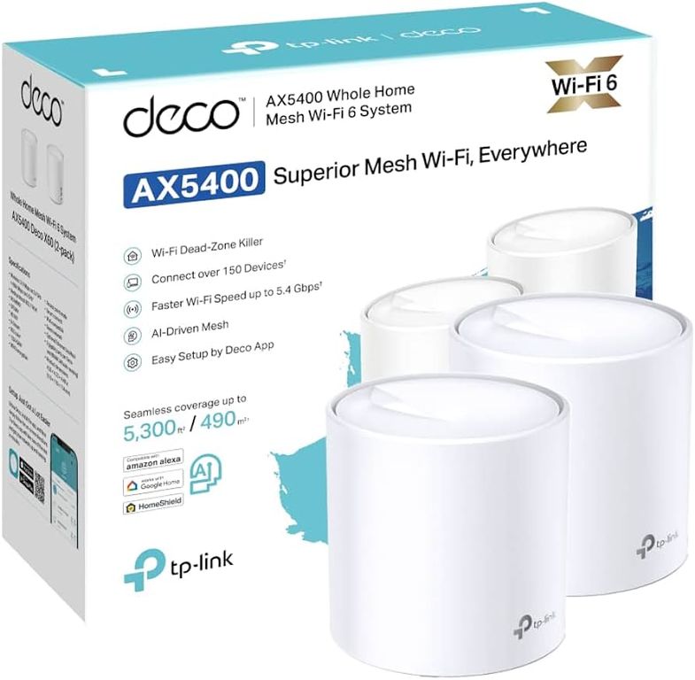 Deco X60 Pack de 2 Sistema Mesh AX5400 WI-FI 6 TP-Link