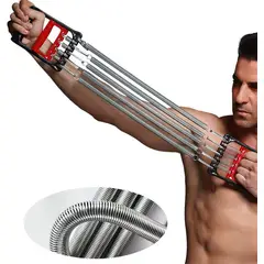 GENERICO - Extensor de pecho de metal de 5 resortes ajustables