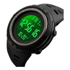 GENERICO - Reloj Digital Deportivo Negro Pulsera Hombre Multifunción Genieka