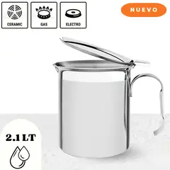 TRAMONTINA - Jarra de Acero Inoxidable con tapa 2,1 L