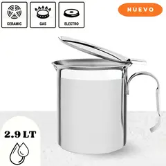 TRAMONTINA - Jarra de Acero Inoxidable con tapa 2,9 L
