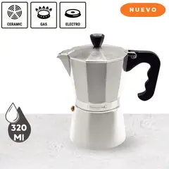 TRAMONTINA - Cafetera Espresso italiana Coffee & Tea de 320 ml