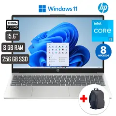 Laptop Intel Core I3 8GB RAM 256GB SSD 12a Gen 15-FD0002LA 15” + MOCHILA