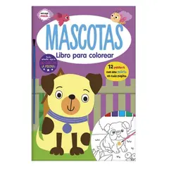 GENERICO - Mascotas Libro para Colorear con acuarela