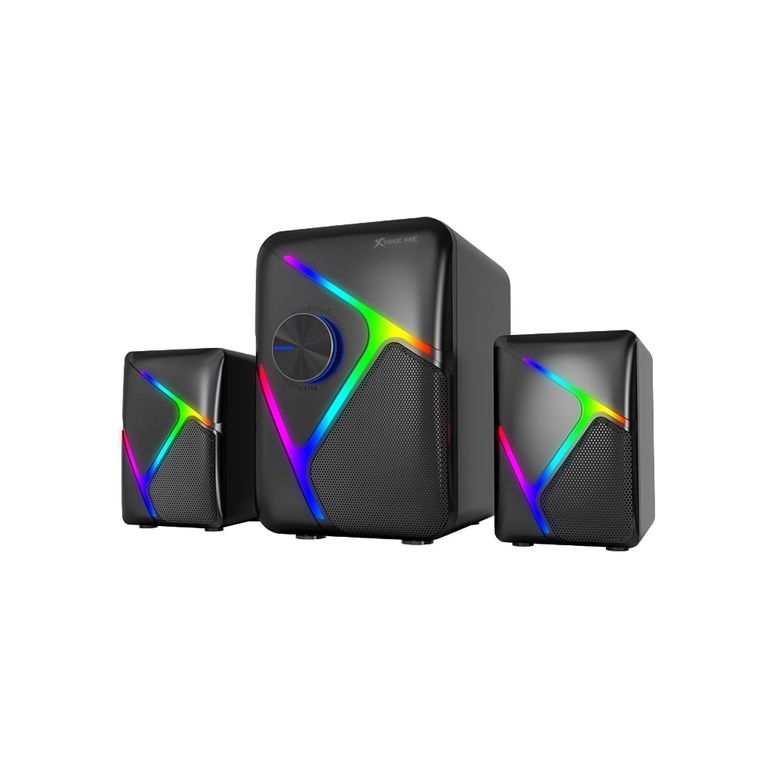 Parlantes Gamer RGB Multimedia 2.1 para PC SK-610