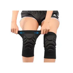 GENERICO - Rodillera Protectora Vóley Fútbol Básquet Color Negro Talla M