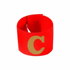 GENERICO - Banda Cinta de Capitán Líder Fútbol para Jóvenes Rojo