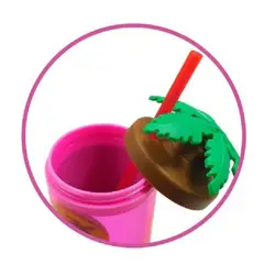 GENERICO - Vaso Tomatodo Acrílico Tropic Palmera Anaranjado