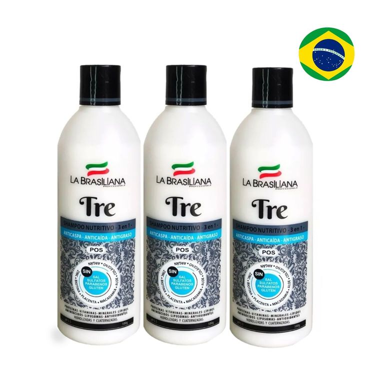 Shampoo Tre Pos 500gr - Por 3 un -