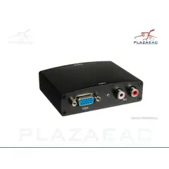 GENERICO - MINI CONVERTIDOR VGA A HDMI CON AUDIO, METÁLICO