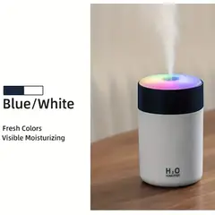 GENERICO - Mini Humidificador H2O Estilo Portátil Silencioso Recargable Blanco