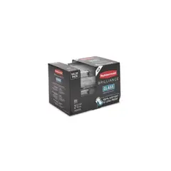 RUBBERMAID - Brilliance Set 2 Taper Hermeticos Vidrio 757ml