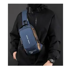 GENERICO - Morral Cruzado Impermeable para Hombre Con Candado Antirrobo