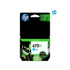 HP - Cartucho 670XL Cyan CZ118AL original