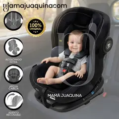 EBABY - Silla de Auto para bebés «DONAN» Giratoria 360° Dark Gray