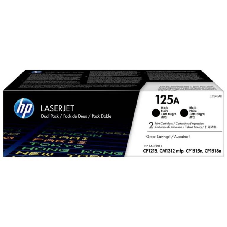 TONER 125A CÓDIGO CB540AD DUAL NEGRO 4400 Pág