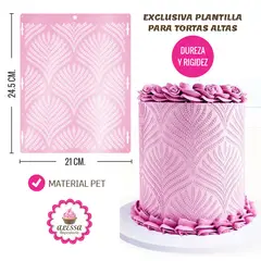 GENERICO - Plantilla Stencil Modelo Harvest para Reposteria