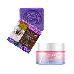 BIOAQUA - Crema Aclaradora V7 + Jabón con Extracto de Lavanda