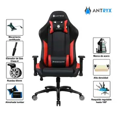 ANTRYX - SILLA GAMING CHALLENGER ROJO