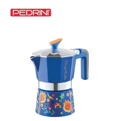 PEDRINI - Cafetera Italiana Frida Kahlo Azul 3tz -