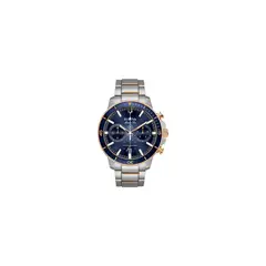 BULOVA - Reloj Marine Star 98B301 Blue Rose Gold acero inoxidable_.