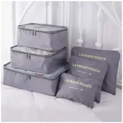 INSPIRA MARKET - Organizador de viaje estuche neceser SET 6 pcs