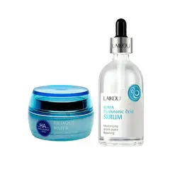 BIOAQUA - Crema Hidratante + Serum con Acido Hialuronico