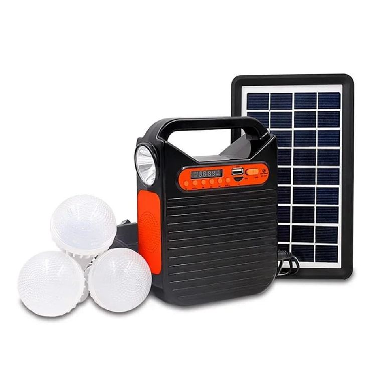 Kit Solar Multifuncional Portatil Parlante Panel Solar