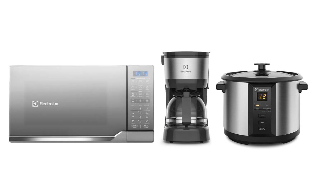 Combo Microondas EMDO25S2GSRUG+Cafetera ECM10+Olla ECC20